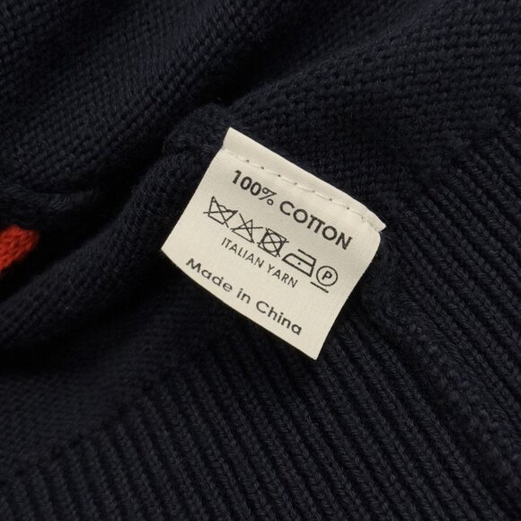 DRIES VAN NOTEN Navy Cotton Zip Up Cardigan - Picture 9 of 10